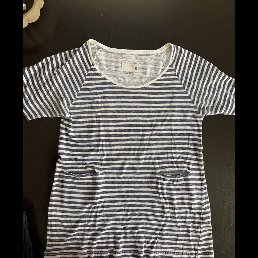 Rag and bone striped knit tunic